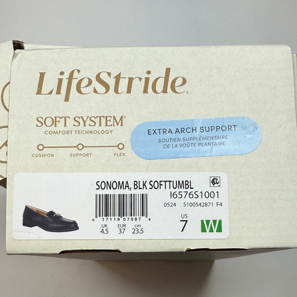 LifeStride Women's Sonoma Slip On Loafers with Buckle- Size 7 Wide - Picture 5 of 11